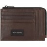 Чехол для банковских карт PIQUADRO HARPER коричневый PU1243APR/TM