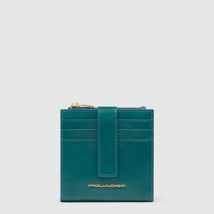 Чехол для кредитных карт PIQUADRO BLUE SQUARE синий петроль PP6843B2R/OT3