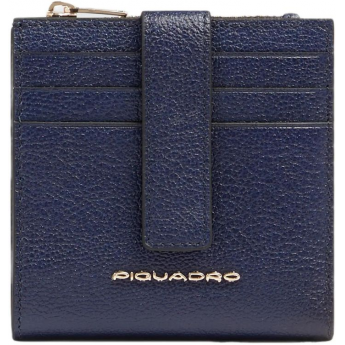 Чехол для кредитных карт PIQUADRO PATRICIA PP6843W140R/BLU темно-синий кожа