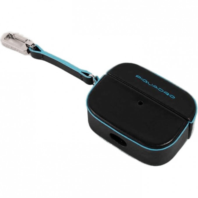 Чехол для наушников Piquadro Blue Square черный натур.кожа AC5308B2-N Чехол для наушников Piquadro Blue Square черный натур.кожа AC5308B2-N