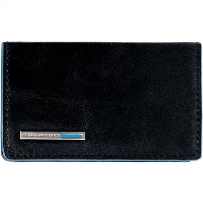 Чехол для визитных карт PIQUADRO BLUE SQUARE (черный) PP1263B2/N Чехол для визитных карт PIQUADRO BLUE SQUARE (черный) PP1263B2/N