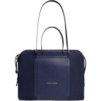 Деловая сумка женская PIQUADRO LYRA BD4574W92T/BLU с отделением для ноутбука 14" темно-синяя натуральная кожа/нейлон