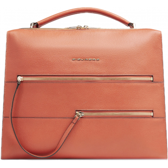 Деловая сумка женская PIQUADRO PATRICIA CA6774W140/AR с отделением для ноутбука 14" коралловая натуральная кожа Деловая сумка женская PIQUADRO PATRICIA CA6774W140/AR с отделением для ноутбука 14" коралловая натуральная кожа