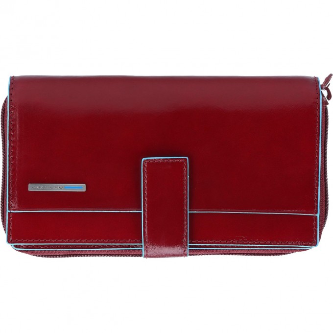 Кошелек женский PIQUADRO BLUE SQUARE красный PD1354B2R/R Кошелек женский PIQUADRO BLUE SQUARE красный PD1354B2R/R