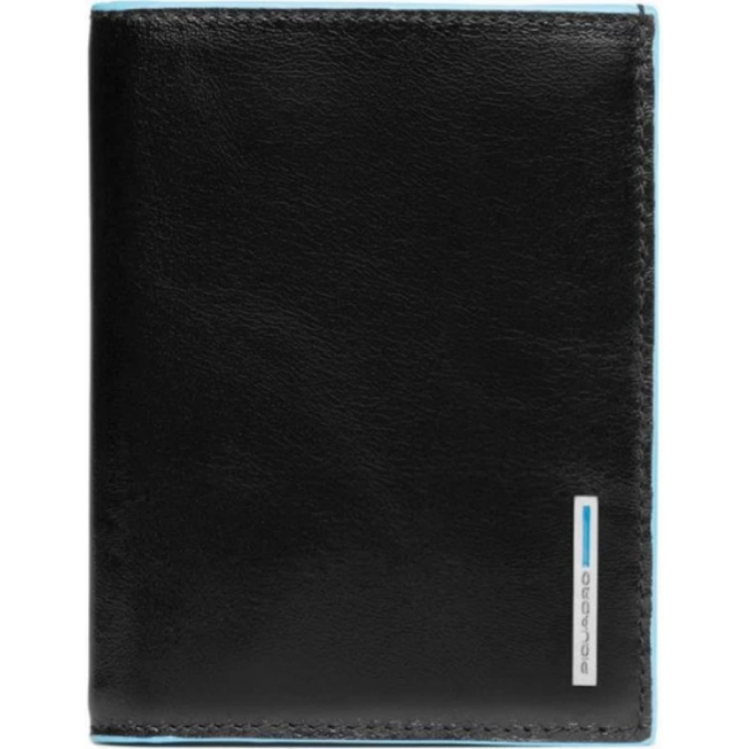 Кошелек мужской PIQUADRO BLUE SQUARE черный PU1393B2/N Кошелек мужской PIQUADRO BLUE SQUARE черный PU1393B2/N