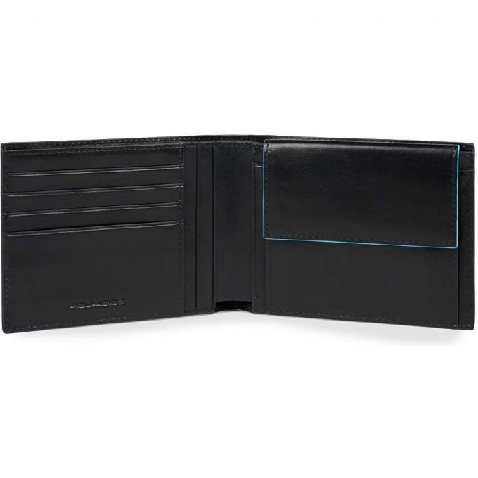 Кошелек мужской PIQUADRO BLUE SQUARE REVAMP черный PU257B2VR/N Кошелек мужской PIQUADRO BLUE SQUARE REVAMP черный PU257B2VR/N