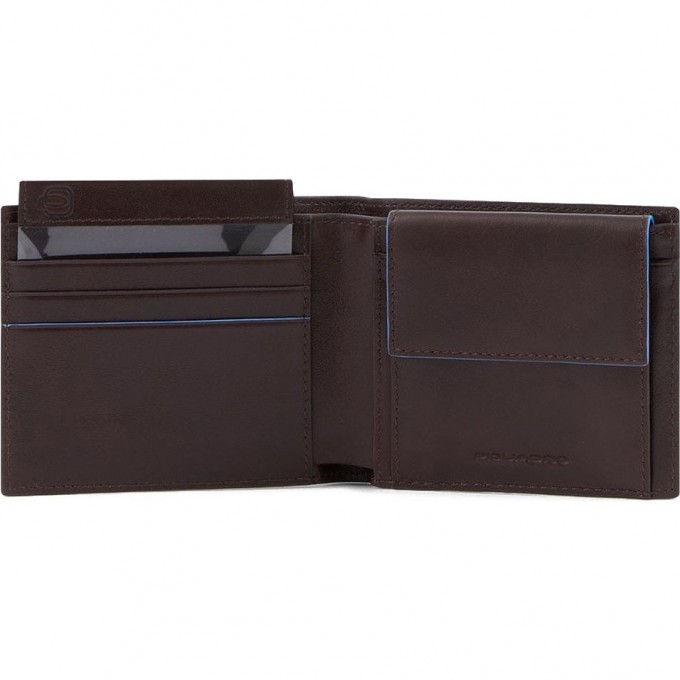 Кошелек мужской PIQUADRO BLUE SQUARE REVAMP коричневый PU4188B2VR/MO Кошелек мужской PIQUADRO BLUE SQUARE REVAMP коричневый PU4188B2VR/MO