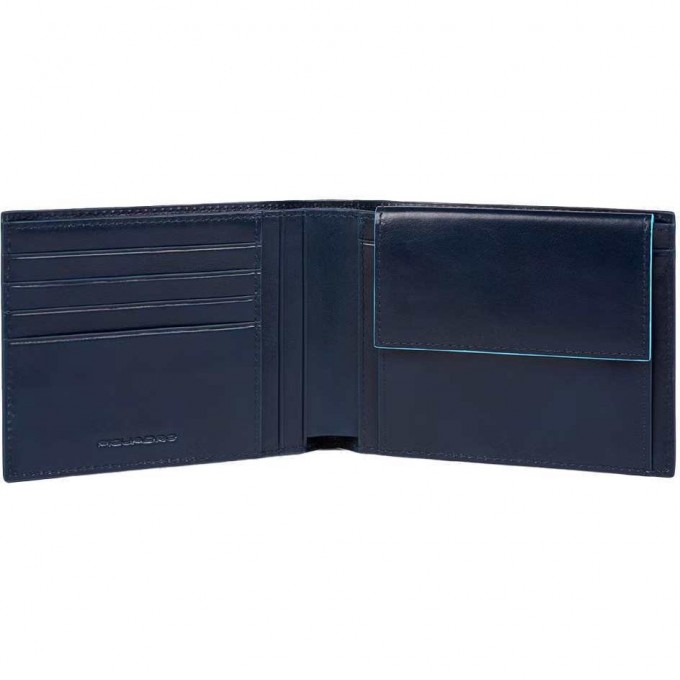 Кошелек мужской PIQUADRO BLUE SQUARE REVAMP темно-синий PU257B2VR/BLU Кошелек мужской PIQUADRO BLUE SQUARE REVAMP темно-синий PU257B2VR/BLU