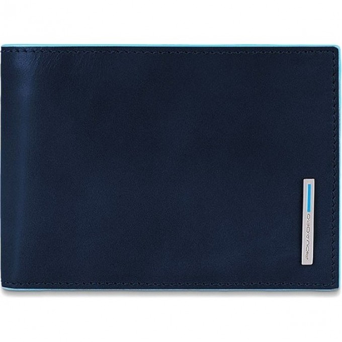 Кошелек мужской PIQUADRO BLUE SQUARE (синий) PU1240B2/BLU2 Кошелек мужской PIQUADRO BLUE SQUARE (синий) PU1240B2/BLU2