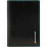 Обложка для документов PIQUADRO BLUE SQUARE черная PP5256B2/N