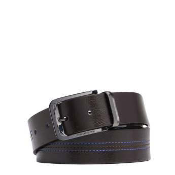 Ремень мужской PIQUADRO BLUE SQUARE CU6742B2/MON 125х3.5см коричневый/черный