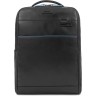 Рюкзак мужской PIQUADRO BLUE SQUARE REVAMP (черный кожа) CA4818B2V/N