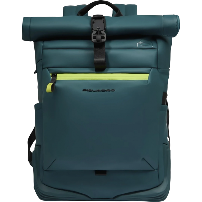 Рюкзак мужской PIQUADRO CORNER 2.0 роллтоп бирюзовый CA6291C2OW/OT