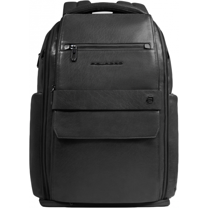 Рюкзак мужской PIQUADRO SOLM черный кожа CA7023S141BM/N