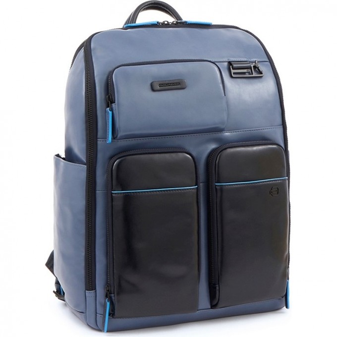 Рюкзак PIQUADRO BLUE SQUARE REVAMP темно-синий/синий CA5381B2V/BLBL Рюкзак PIQUADRO BLUE SQUARE REVAMP темно-синий/синий CA5381B2V/BLBL