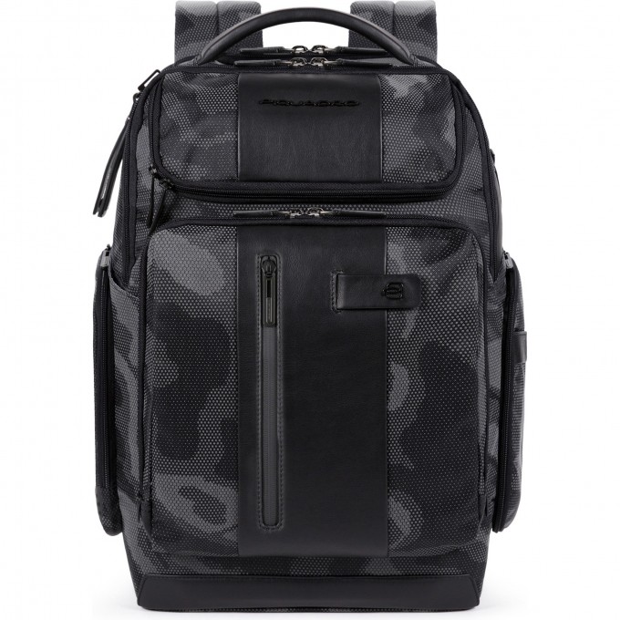 Рюкзак PIQUADRO BRIEF2 черный камуфляж CA5477BR2BM/CAMOREFN Рюкзак PIQUADRO BRIEF2 черный камуфляж CA5477BR2BM/CAMOREFN