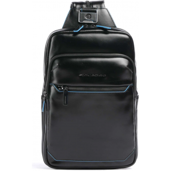 Рюкзак слинг мужской PIQUADRO BLUE SQUARE CA6589B2/N черный