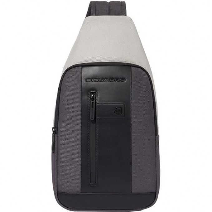 Рюкзак слинг мужской PIQUADRO BRIEF2 SPECIAL серый/черный CA4536BR2S/GRN Рюкзак слинг мужской PIQUADRO BRIEF2 SPECIAL серый/черный CA4536BR2S/GRN
