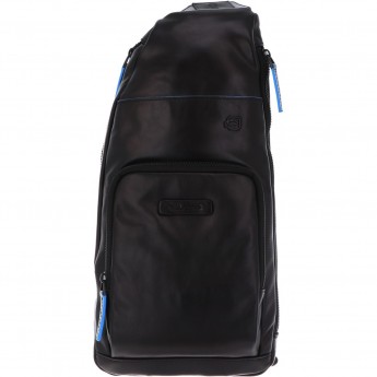 Рюкзак слинг PIQUADRO BLUE SQUARE REVAMP CA5577B2V/N черный