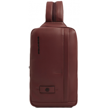Рюкзак слинг PIQUADRO RUSSEL CA6764W137/CU красное дерево кожа