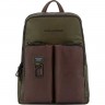 Рюкзак унисекс PIQUADRO HARPER зеленый/коричневый CA3869AP/VETM